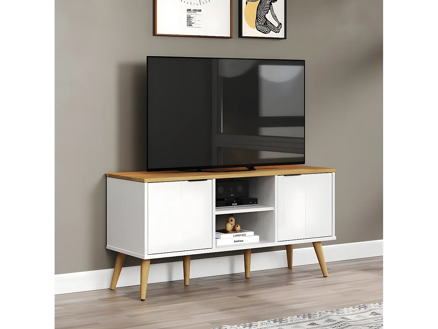 Paterno TV-meubel wit,honing.