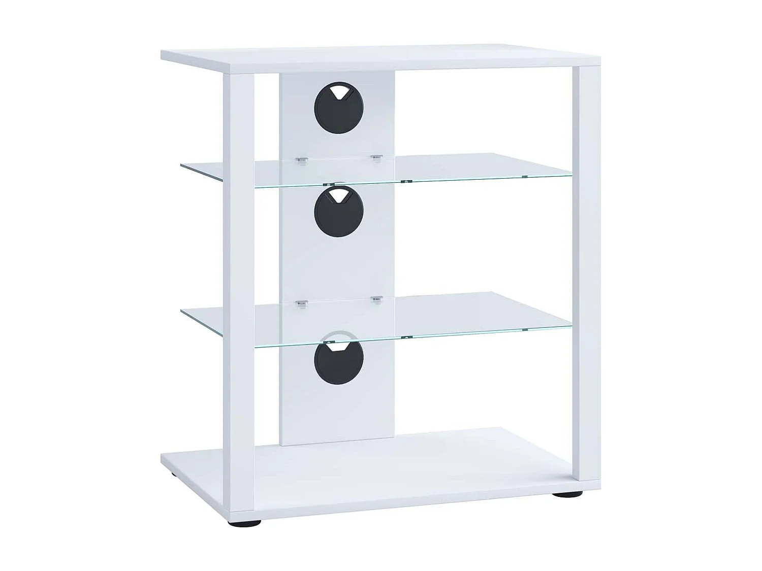Hifi Furniture Folas White H. 70 x W. 60 x D. 41 cm