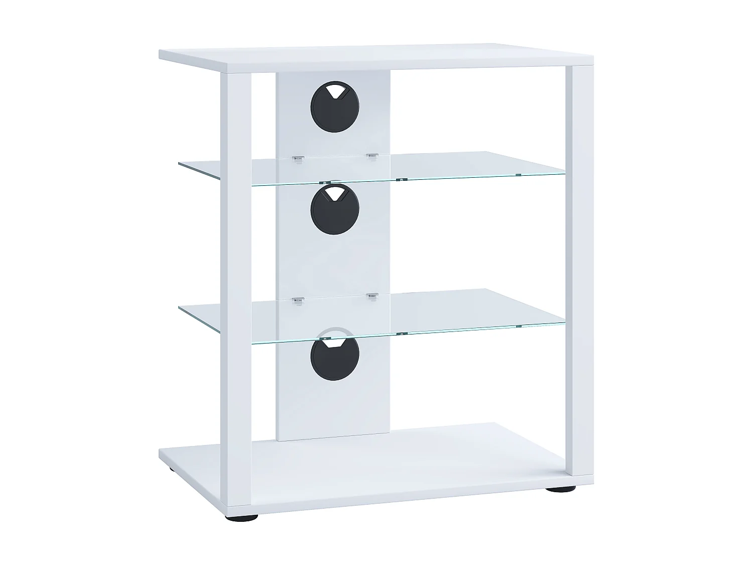 Hifi Furniture Folas White H. 70 x W. 60 x D. 41 cm