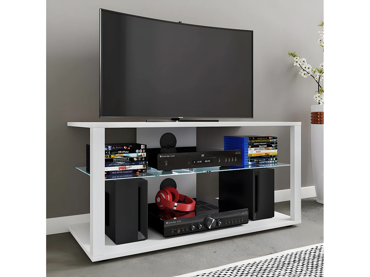 Consolle per TV a ripiano basso Folas L