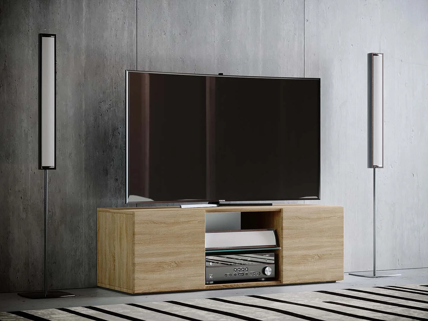 TV di legno Lowboard TV cabinet Lowina L
