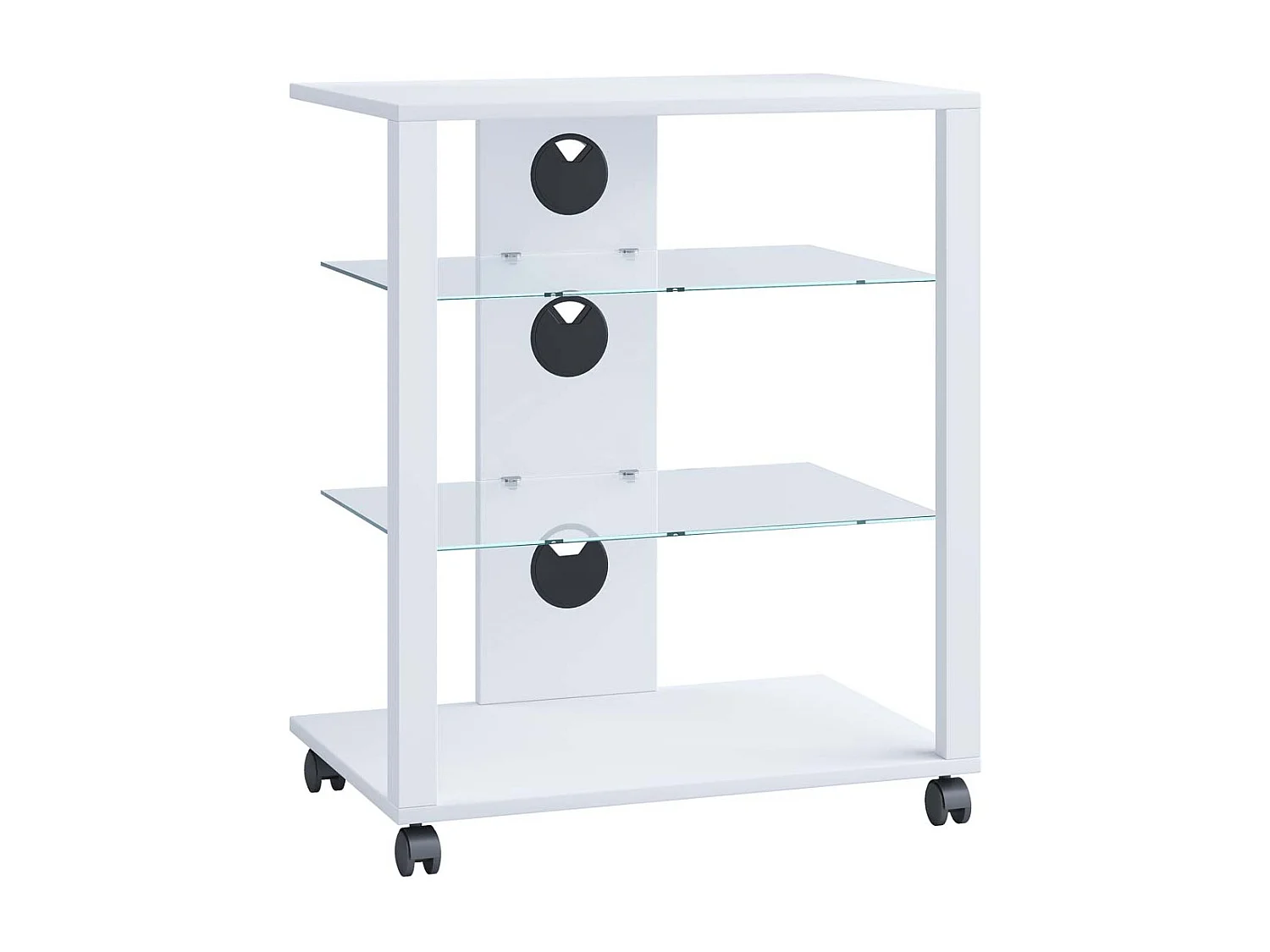 Hifi Furniture Folas White H. 70 x W. 60 x D. 41 cm