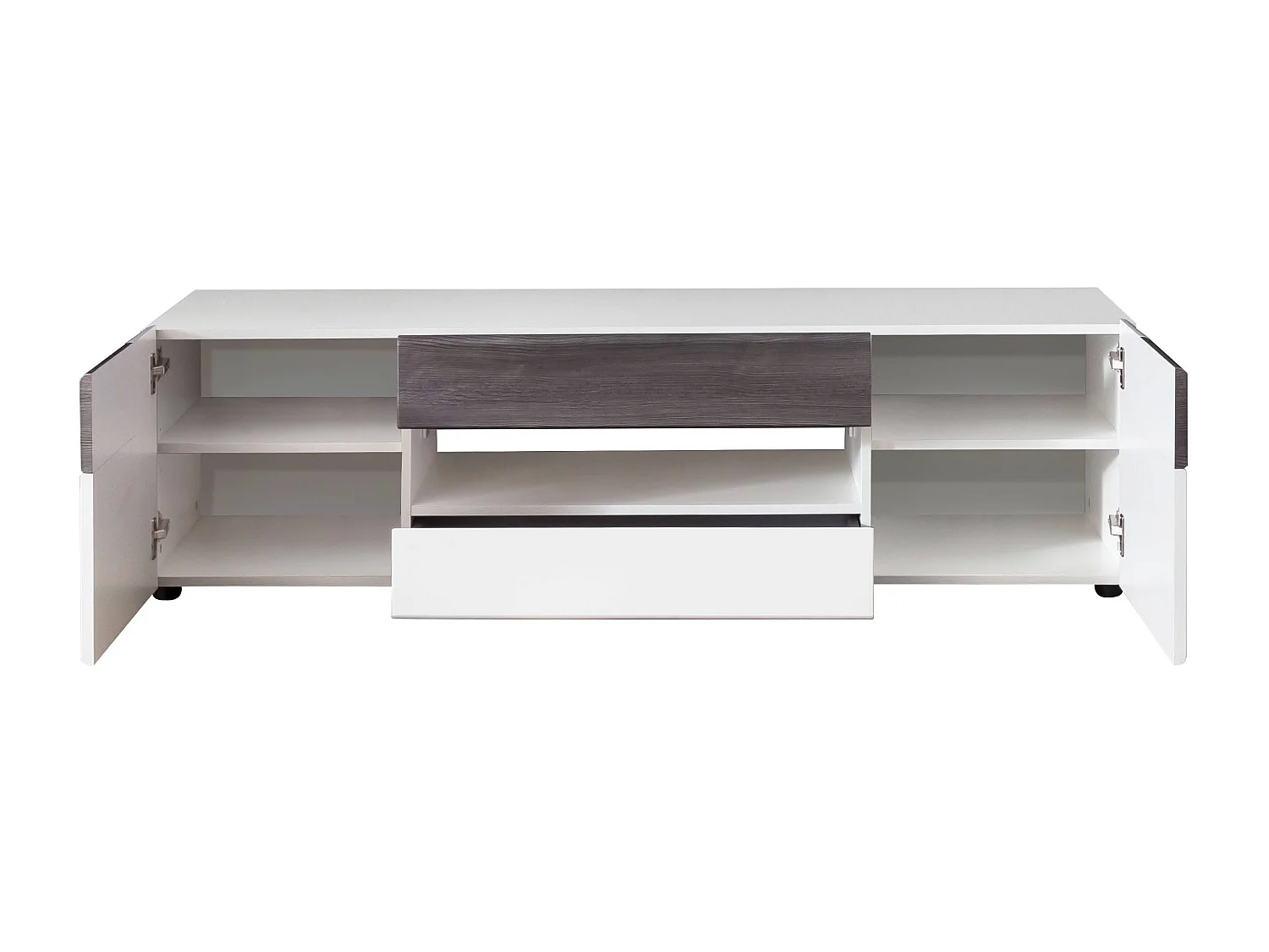 Tako wit en lichtgrijs cementgelakt tv-meubel 153 cm