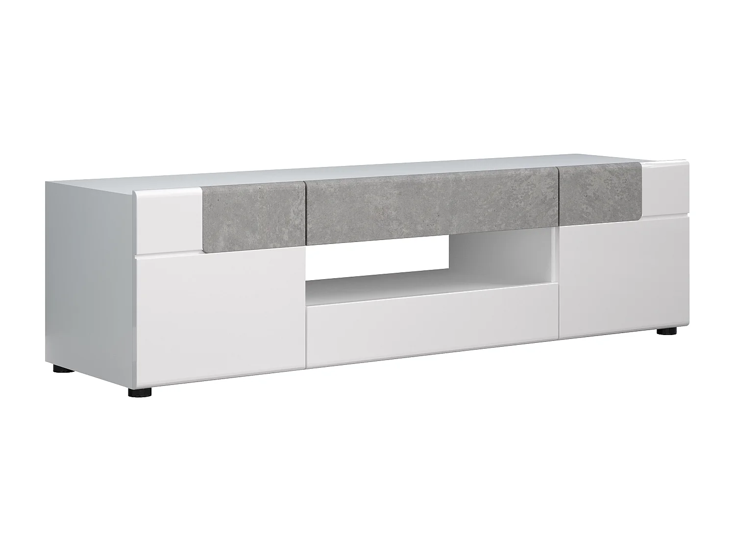 Tako wit en lichtgrijs cementgelakt tv-meubel 153 cm