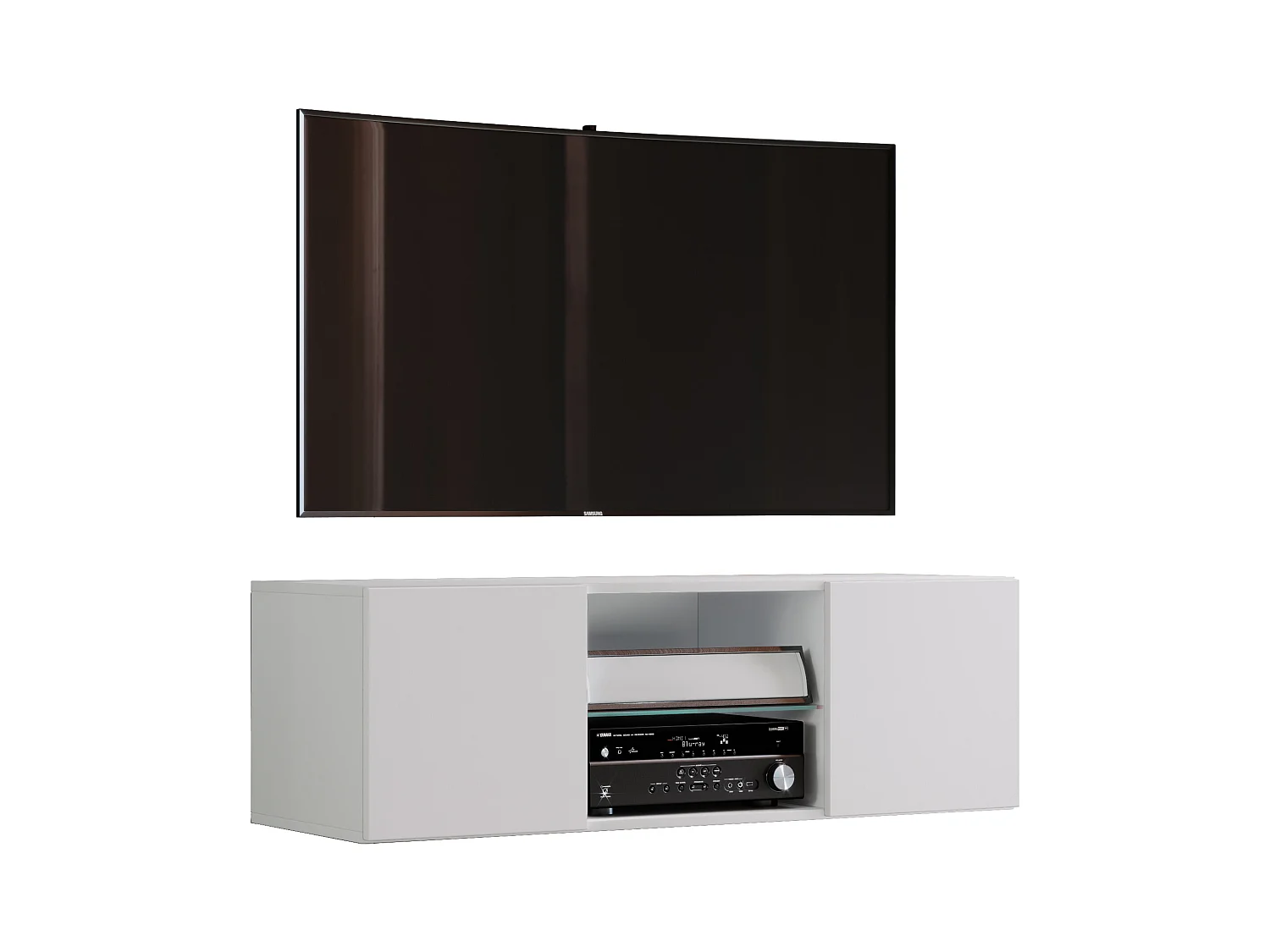 TV Furniture Jusa White H. 40 x W. 95 x D. 36 cm