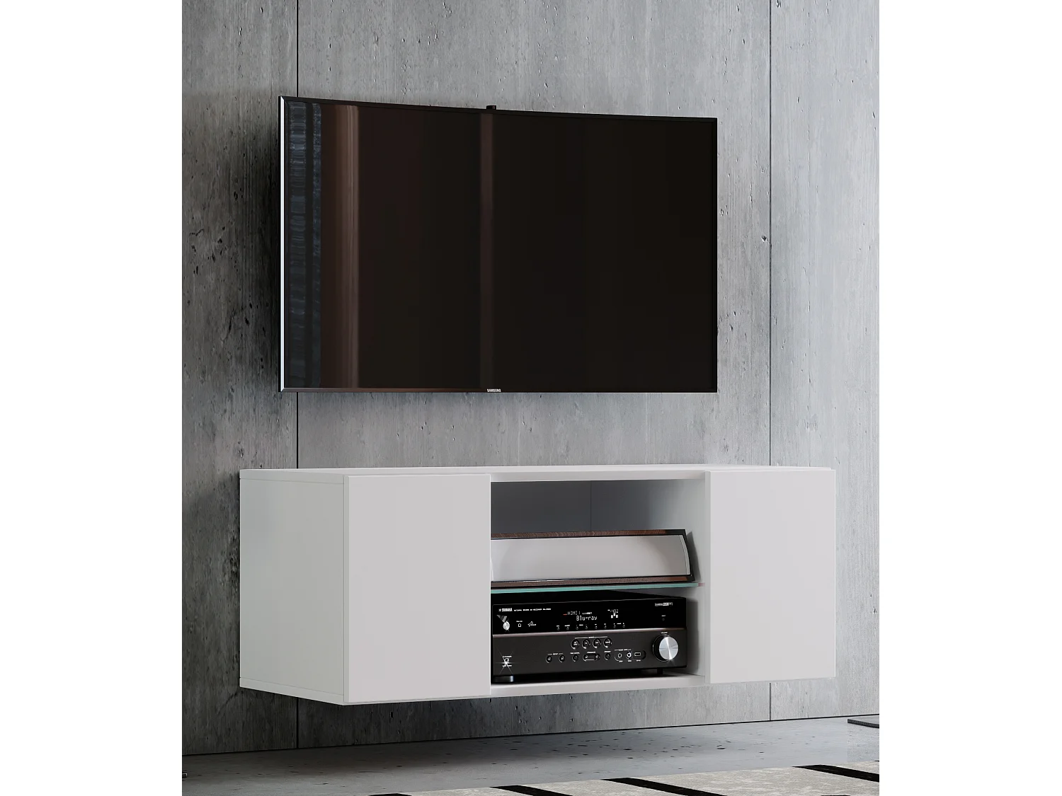 Hout TV Muur Lowboard Fernseh Jusa 95