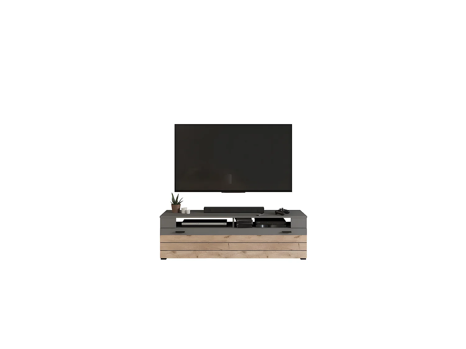 Freno table tV 1 porte battante gris.