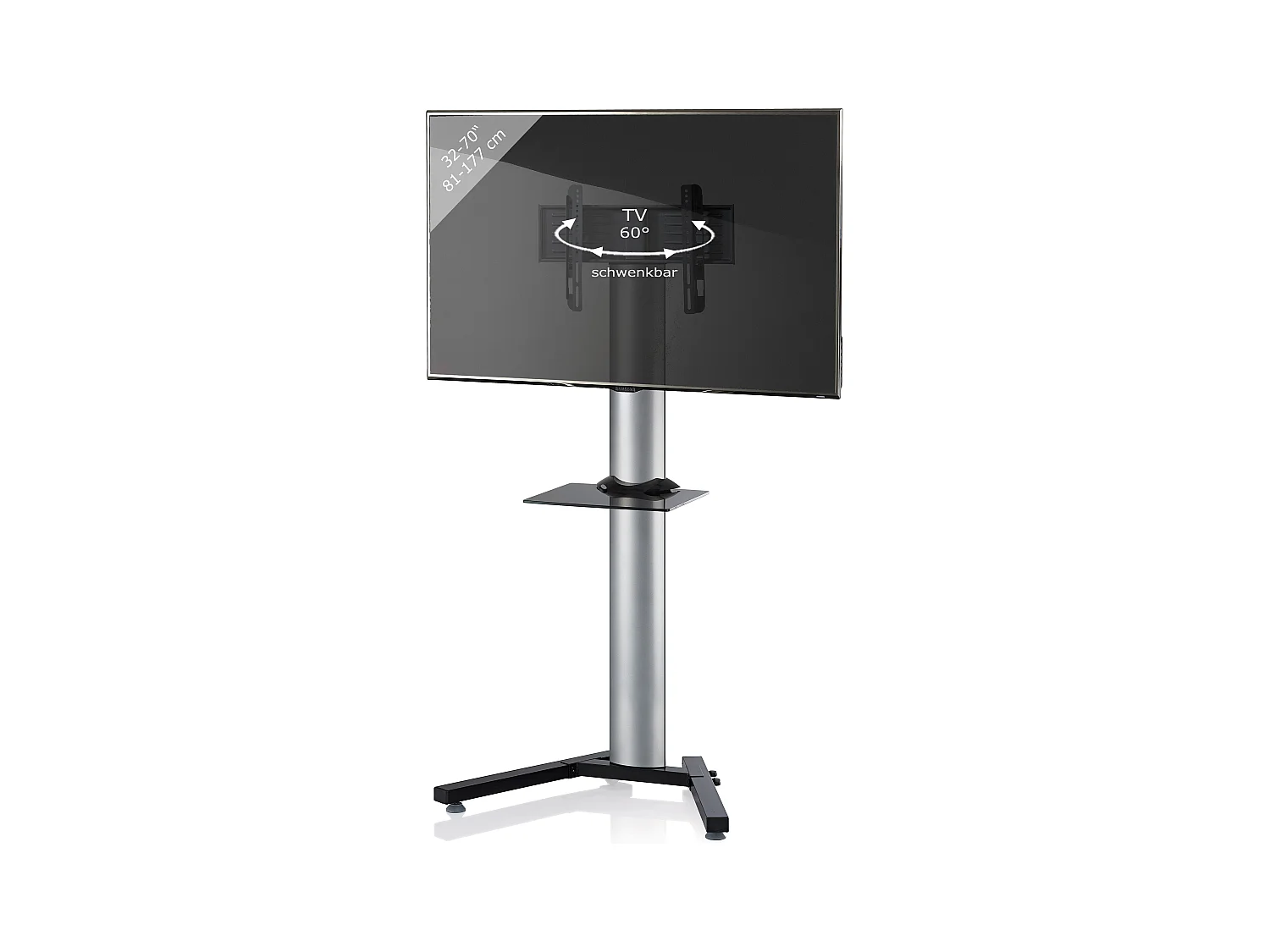 Porta TV in alluminio Stadino Maxi ZW