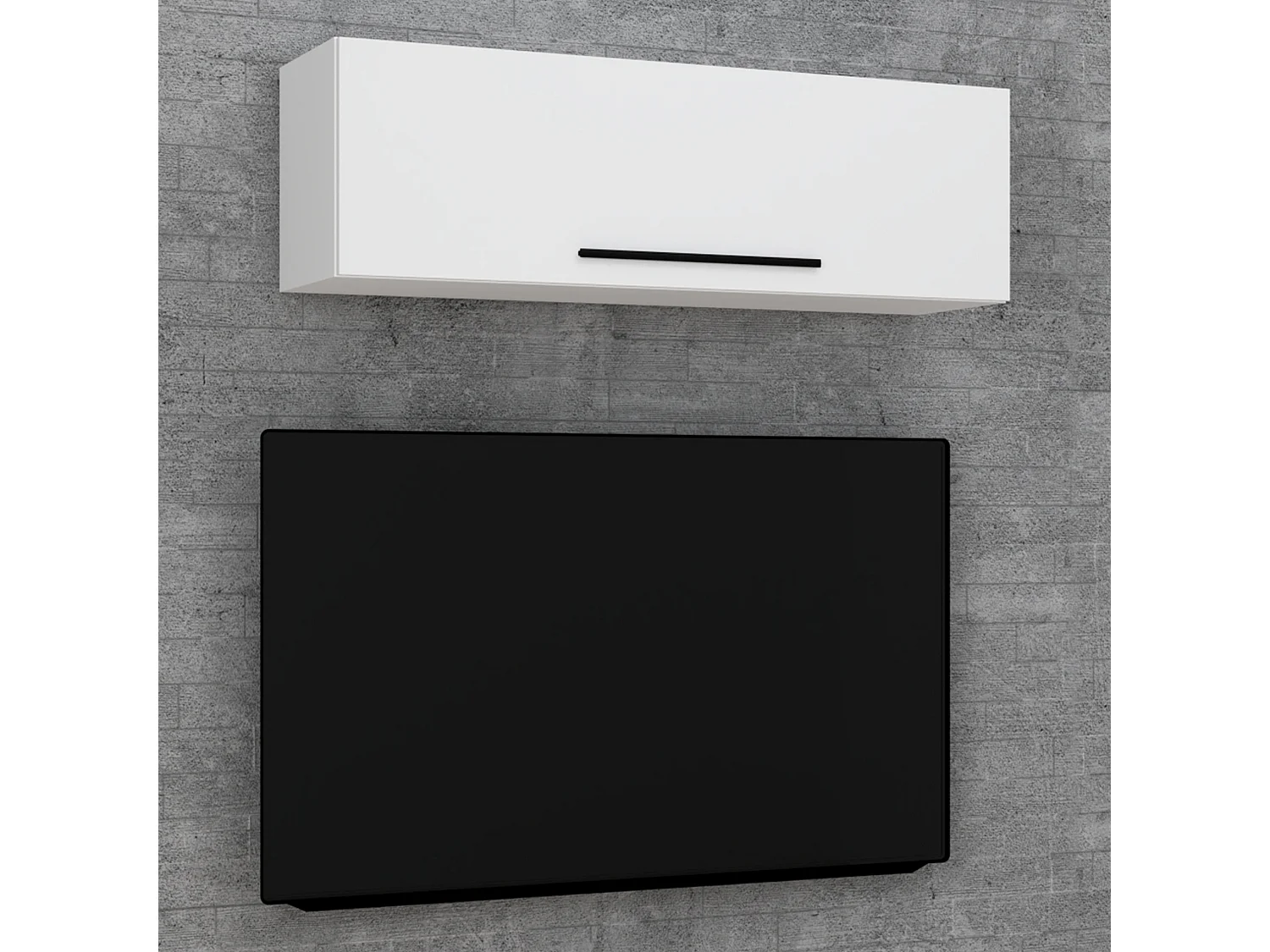 Wall Rack Arila White H. 30 x W. 95 x D. 30 cm