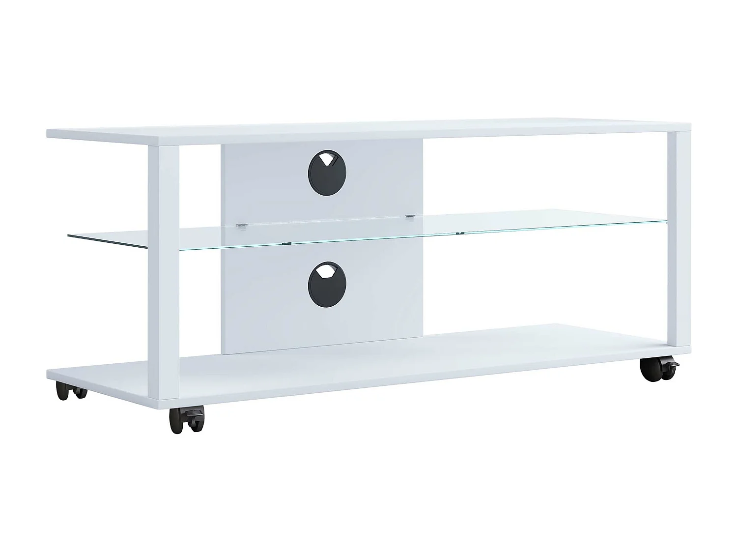 TV Lowboard Fernsehschrank Konsole Folas XL Rollen