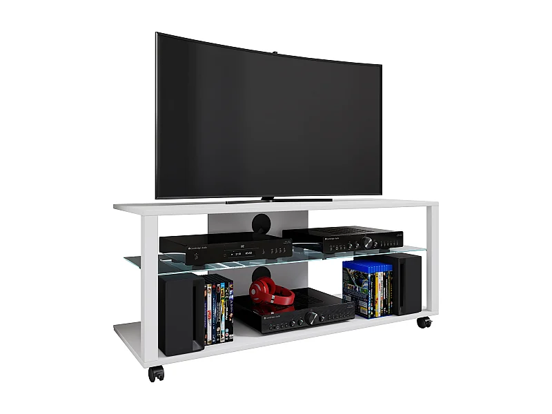 Console TV ribassata Folas XL con rotelle