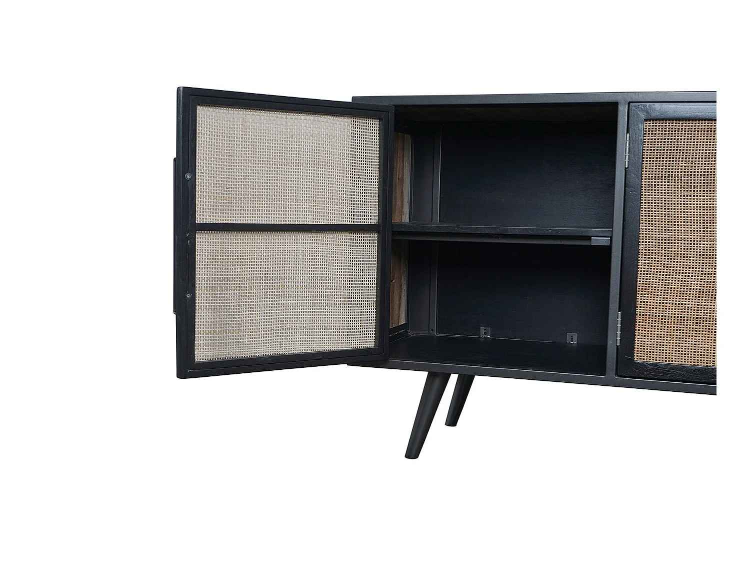 NordicRattan Meuble TV avec 3 portes, naturel.