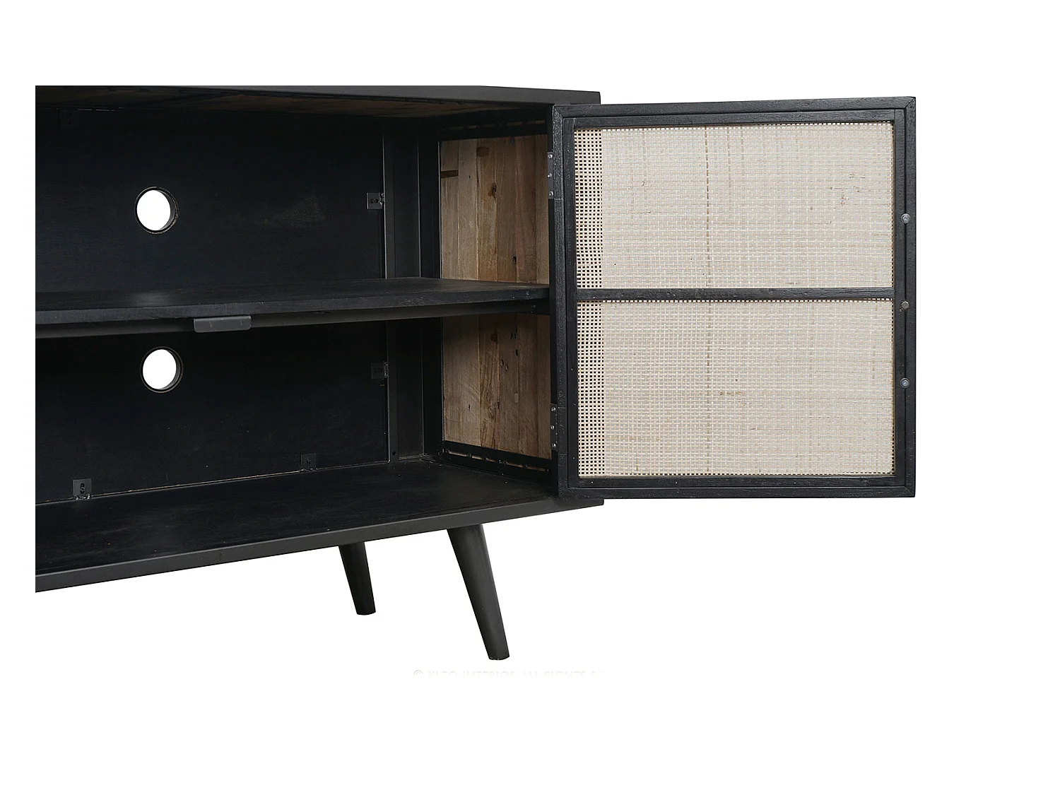 NordicRattan Meuble TV avec 3 portes, naturel.