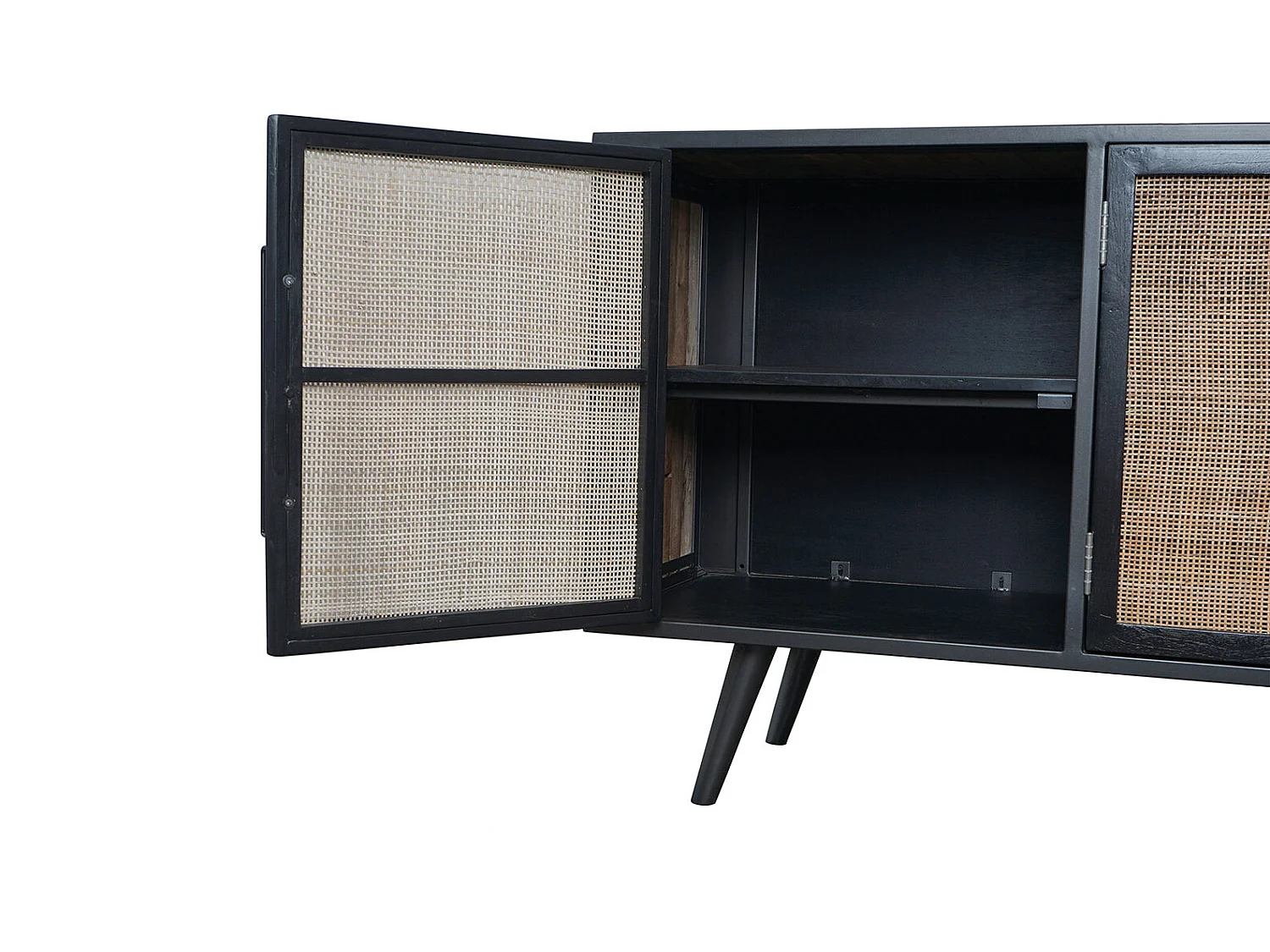 NordicRattan TV-meubel met 3 deuren, naturel.