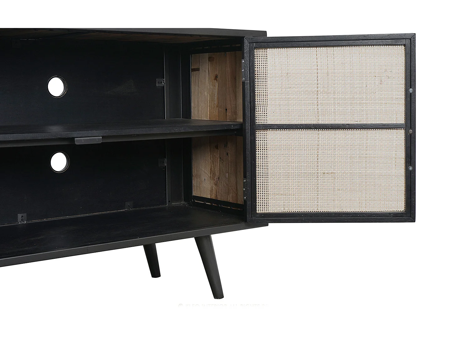 NordicRattan TV-meubel met 3 deuren, naturel.