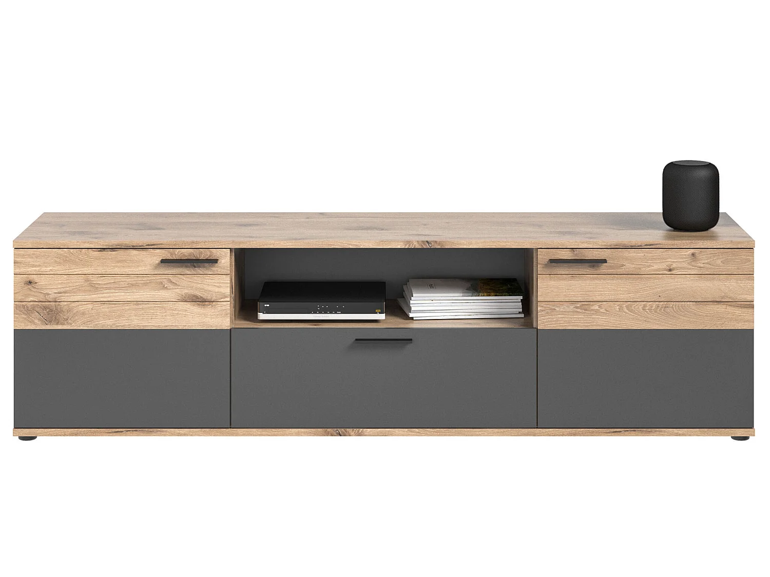 Mason TV Tisch 2 Türen Eiche dekor.