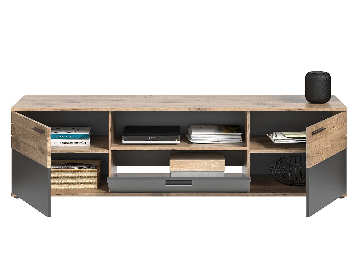 Mason TV-meubel 2 deuren eik decor.