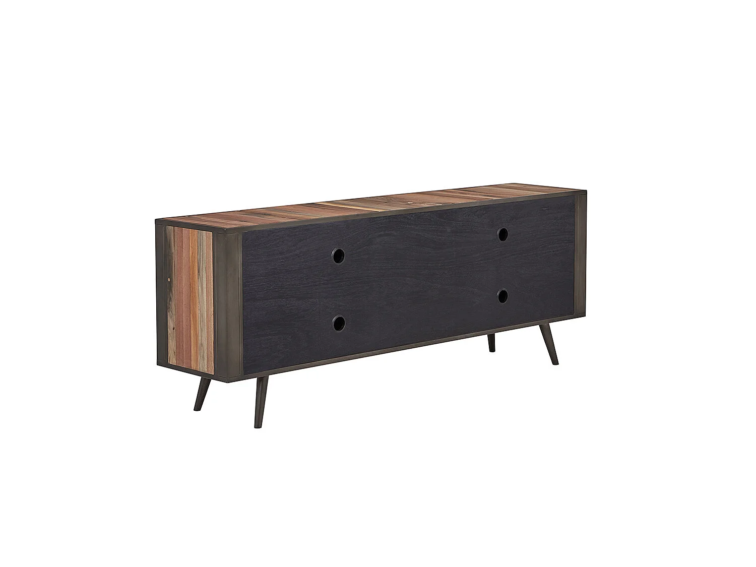 Nordic TV-meubel met 4 deuren, naturel.