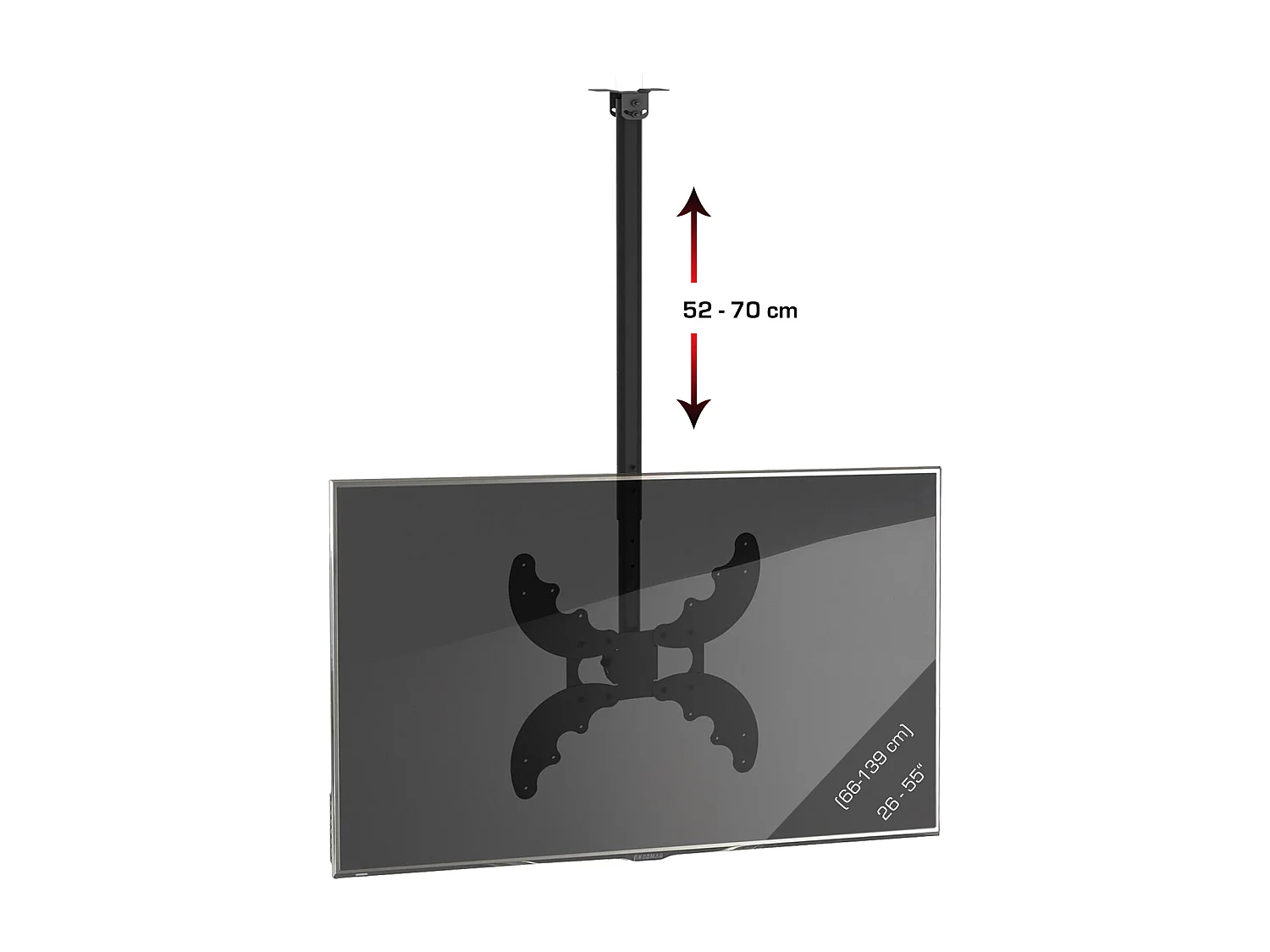 TV Deckenhalterung B-DX 400 höhenverstellbar 52-70