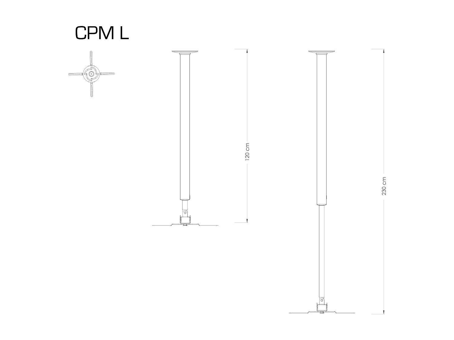 Beamer bracket CPM Silver 0