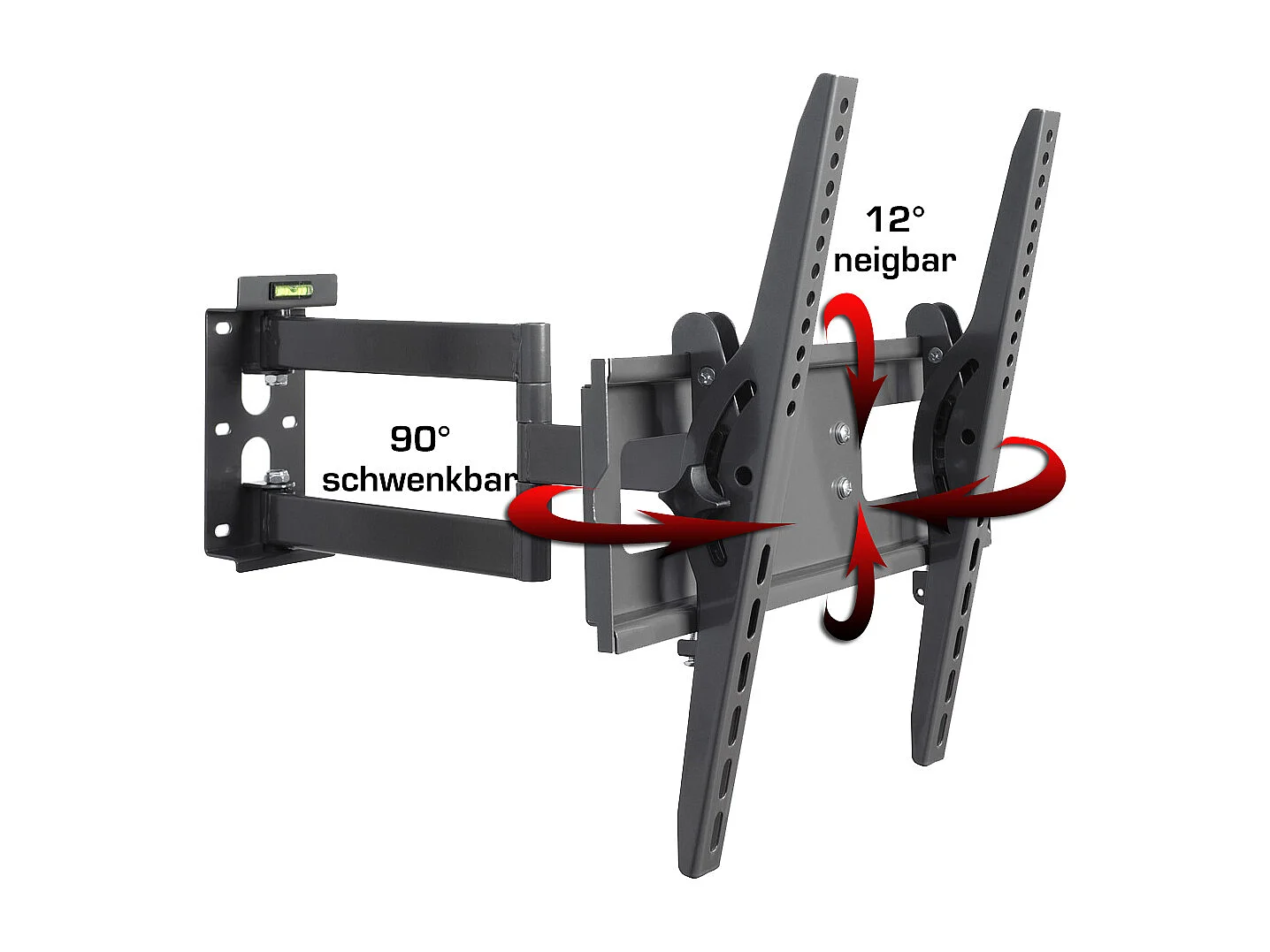 TV wall mount WS200 Black H. 44 x W. 46 x D. 11 cm