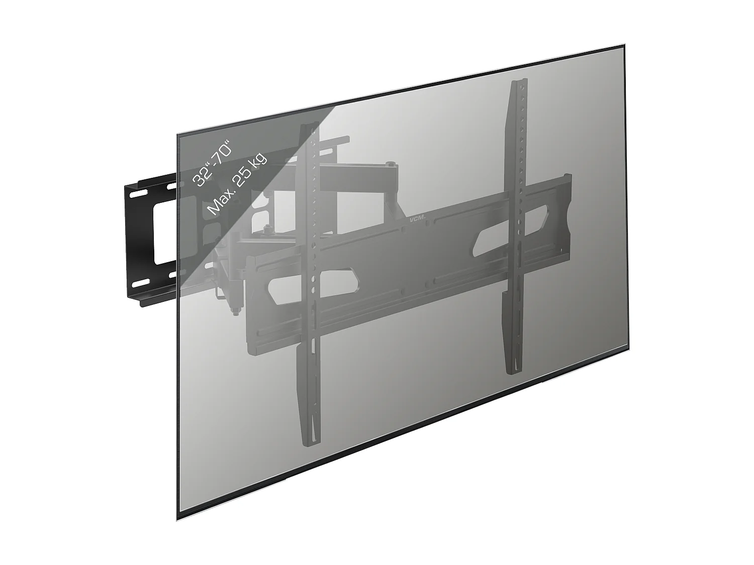 TV wall mount B-NS600 Black H. 43 x W. 65 x D. 8 cm