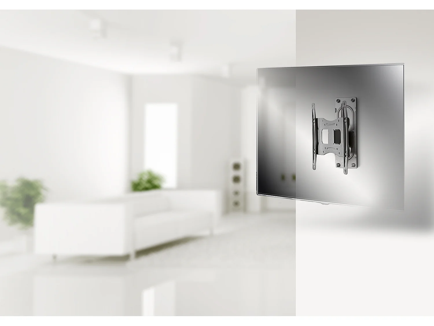 TV wall mount B-FS1 Silver H. 24 x W. 22 x D. 10 cm