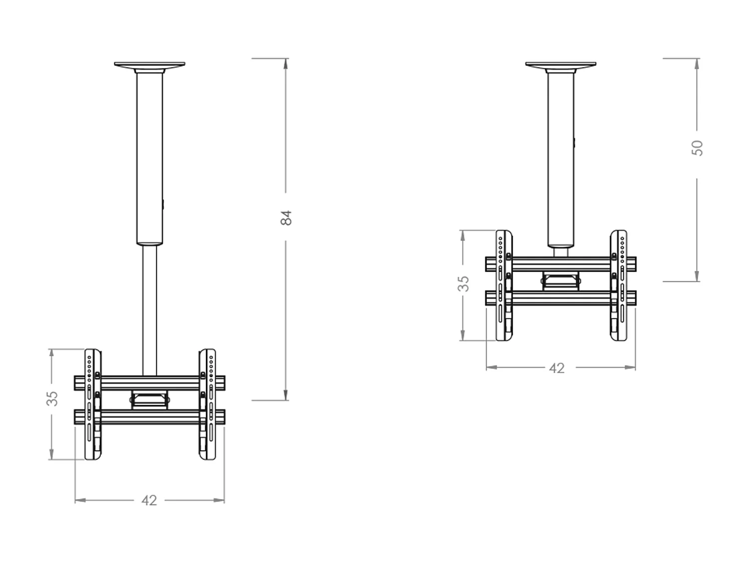 Portalampada TV da 50-84 cm CM3