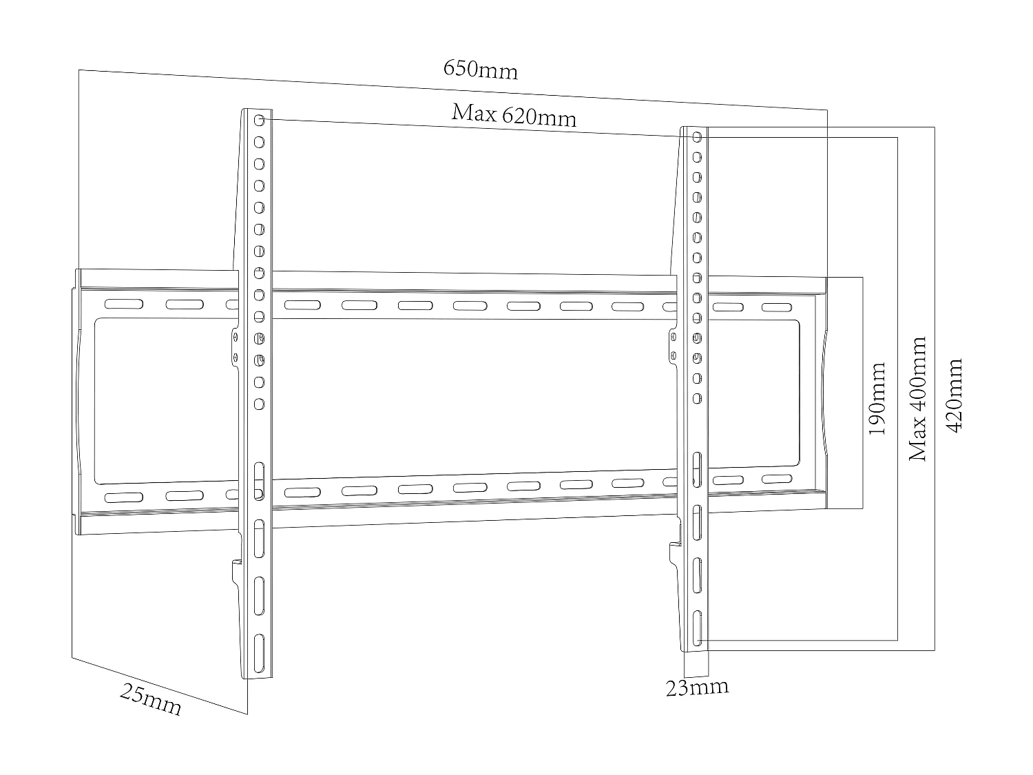 Uchwyt do montażu na ścianie VESA B-FX600