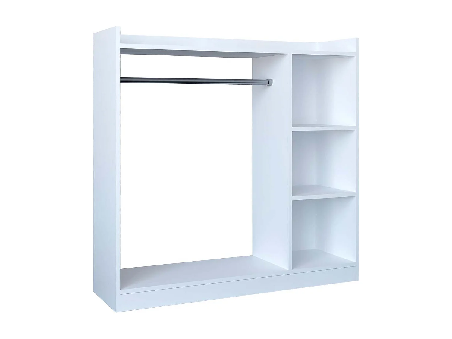 Wardrobe Palosa White W. 124 x H. 120 x D. 35 cm