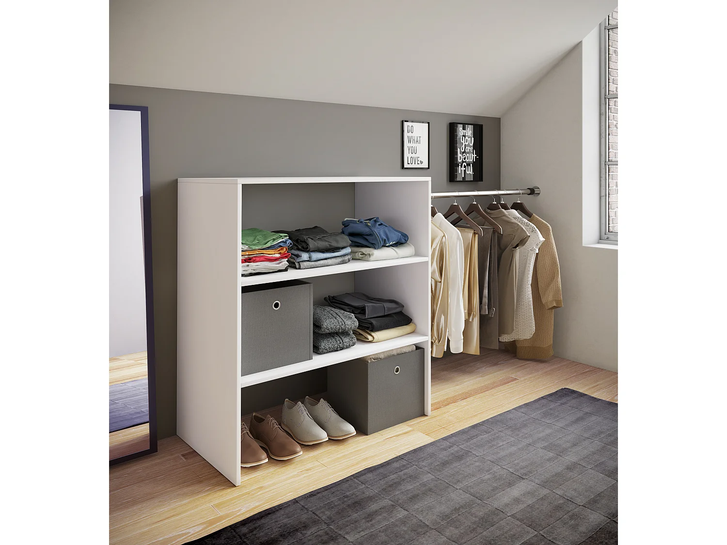 Offener Kleiderschrank Regal Dacho ll