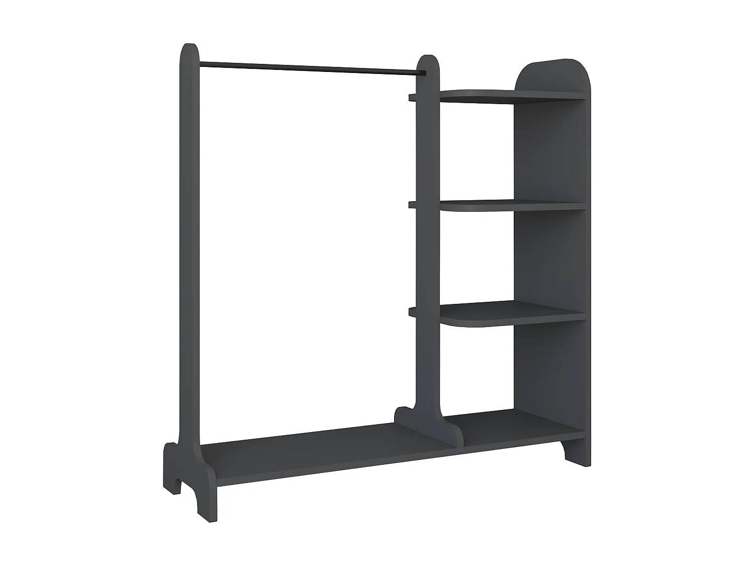 Wardrobe Lempu H Anthracite W. 106 x H. 110 x D. 35 cm