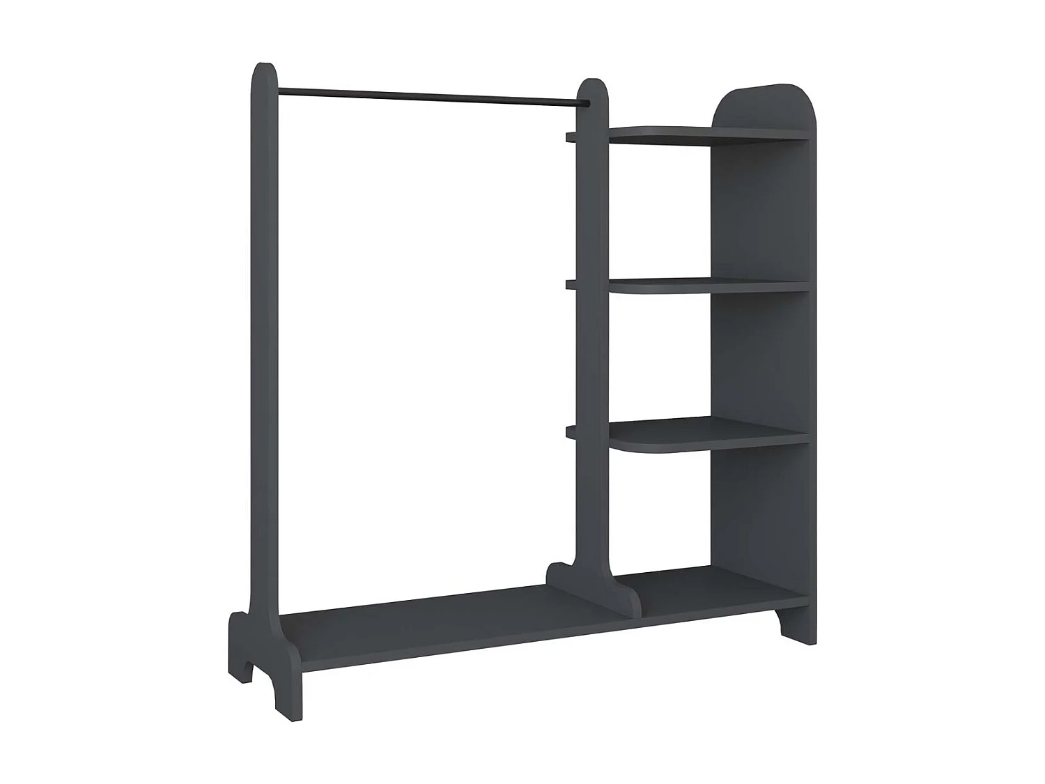 Wardrobe Lempu H Anthracite W. 106 x H. 110 x D. 35 cm