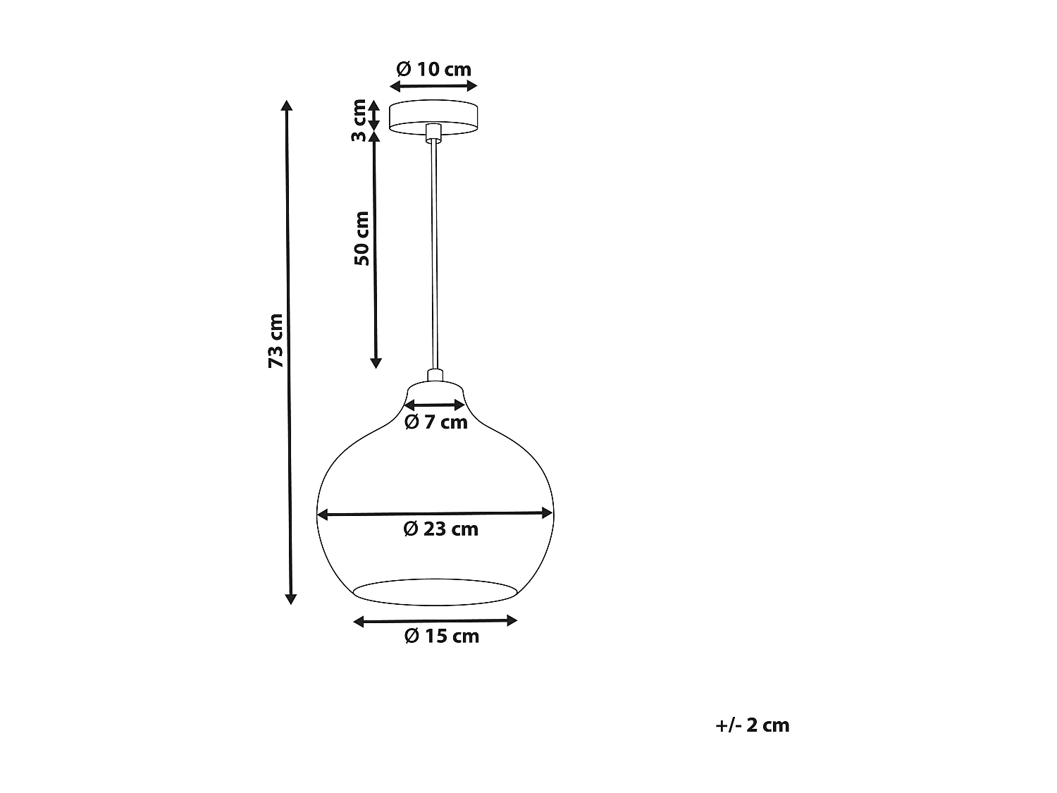 Lampe suspension KEILA Verre Vert