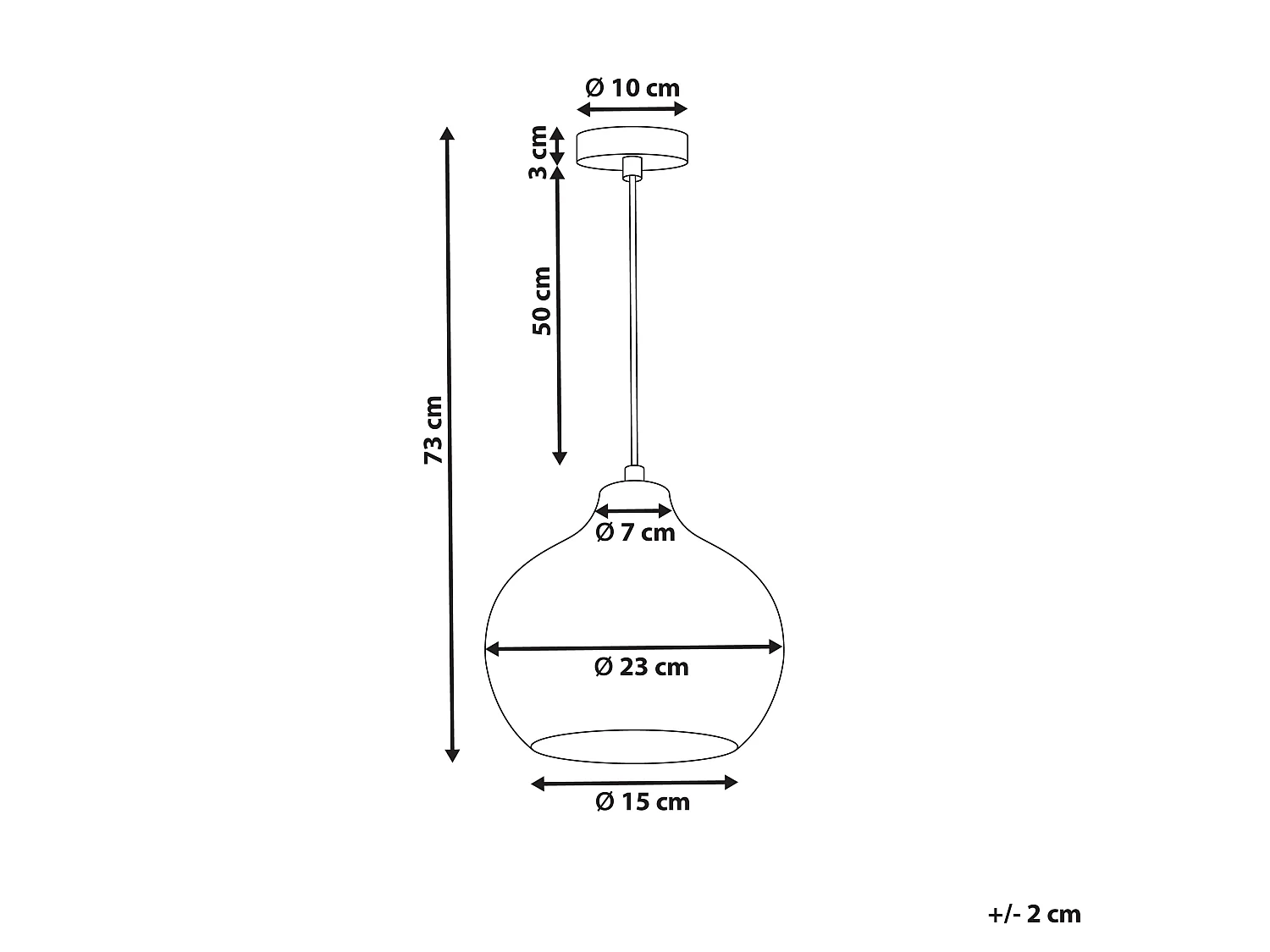 Pendant Lamp KEILA Glass Green