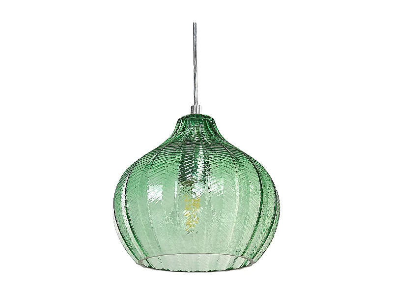 Lampe suspension KEILA Verre Vert