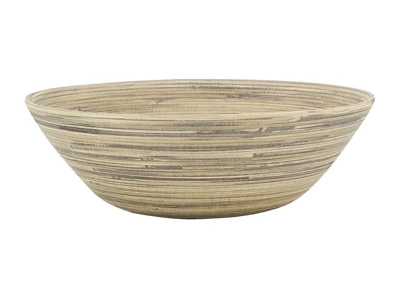 Saladier en bambou naturel et noir