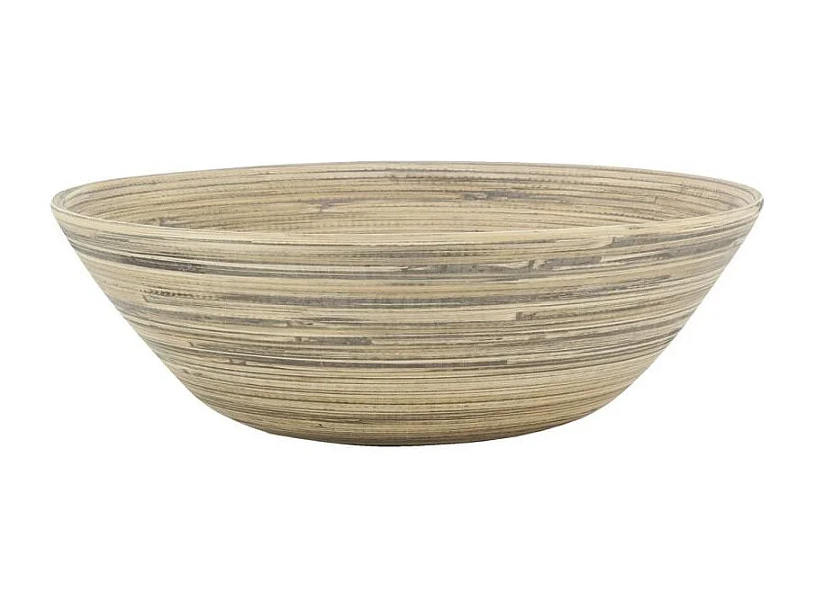 Saladier en bambou naturel et noir