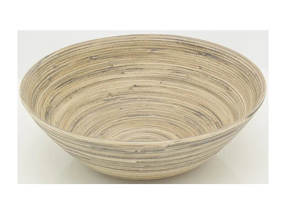 Saladier en bambou naturel et noir