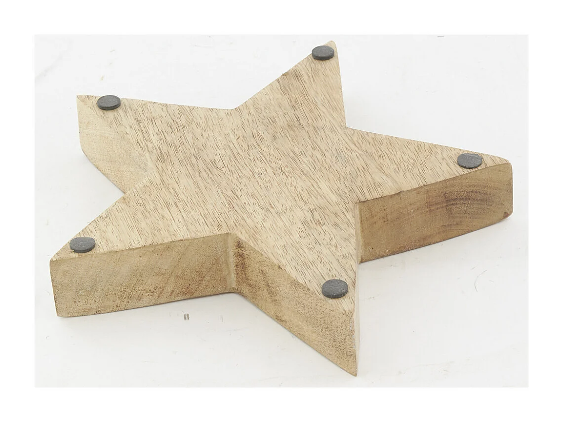 Corbeille en manguier Flocon Étoile noire