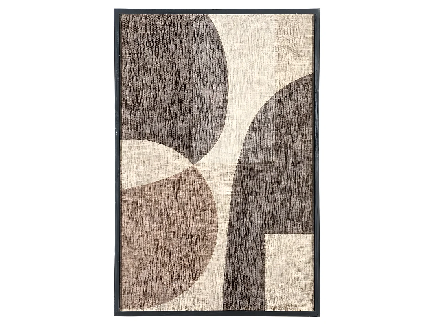 ATO - Tableau motifs géométriques marrons