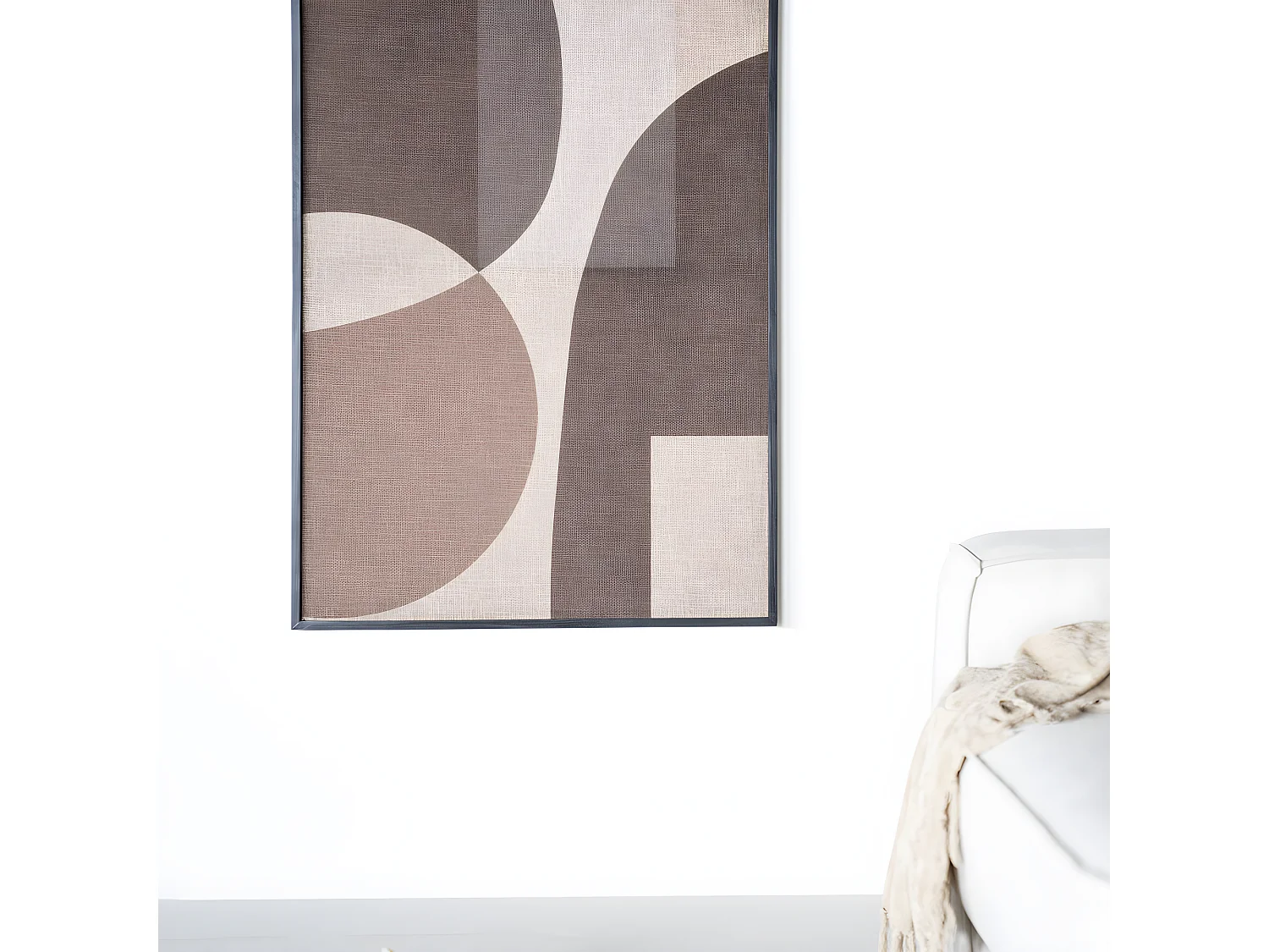 ATO - Tableau motifs géométriques marrons