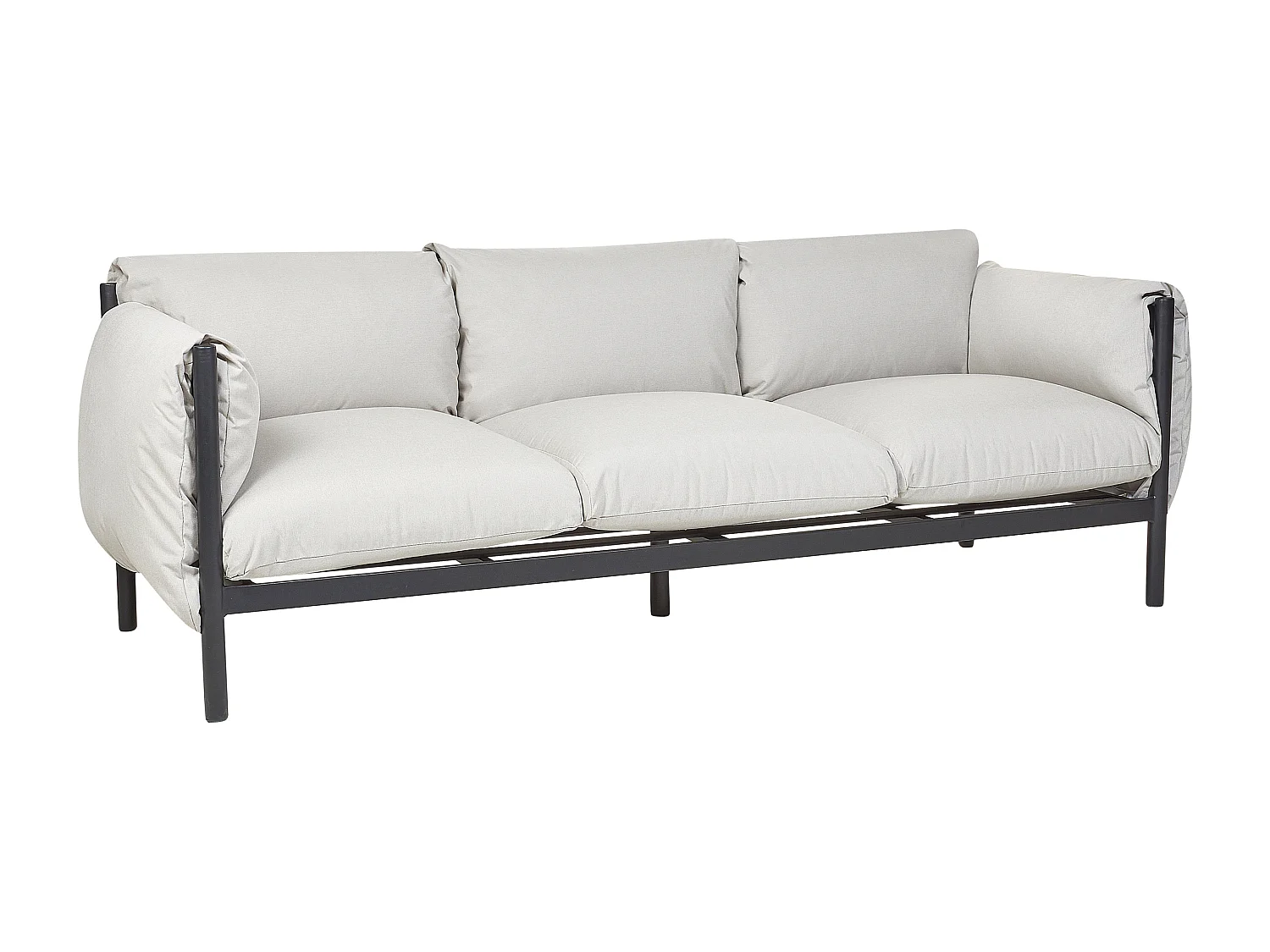 Tuin loungebank 3-zitter ESPERIA Metaal Grijs