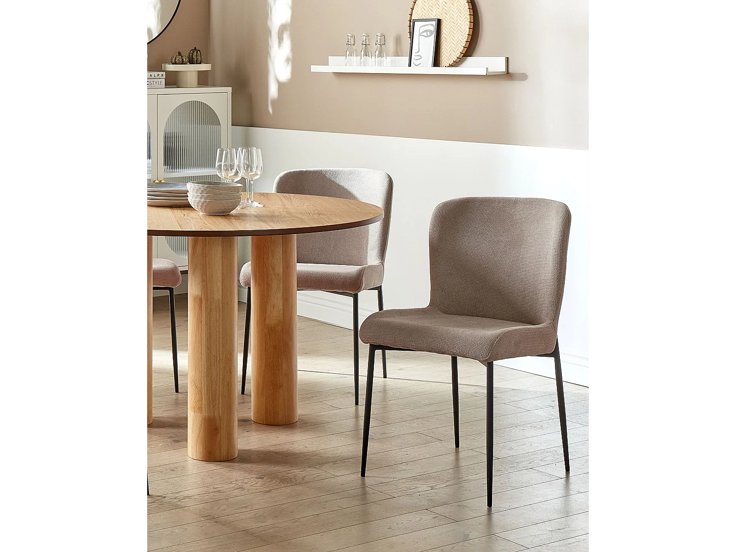 Set di 2 sedie da pranzo ADA Tortora