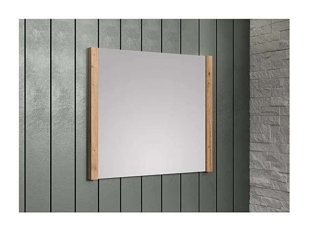 Miroir avec bords en bois MDF clair Maria