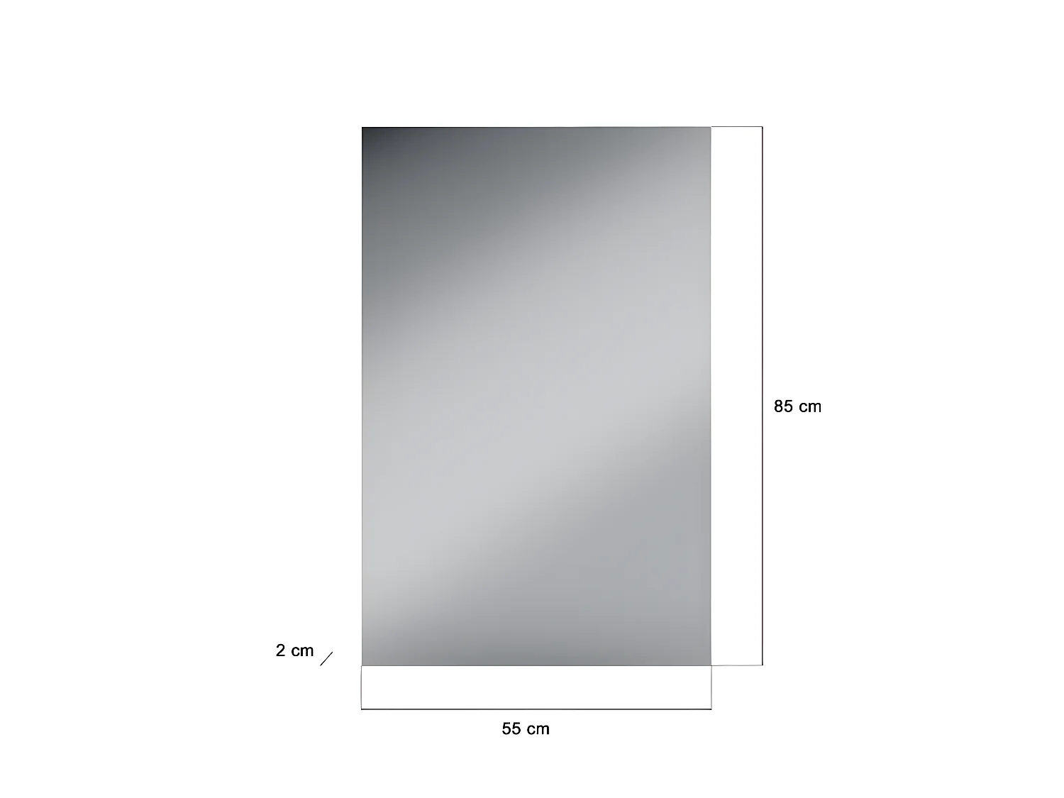 Specchio Linus bianco.