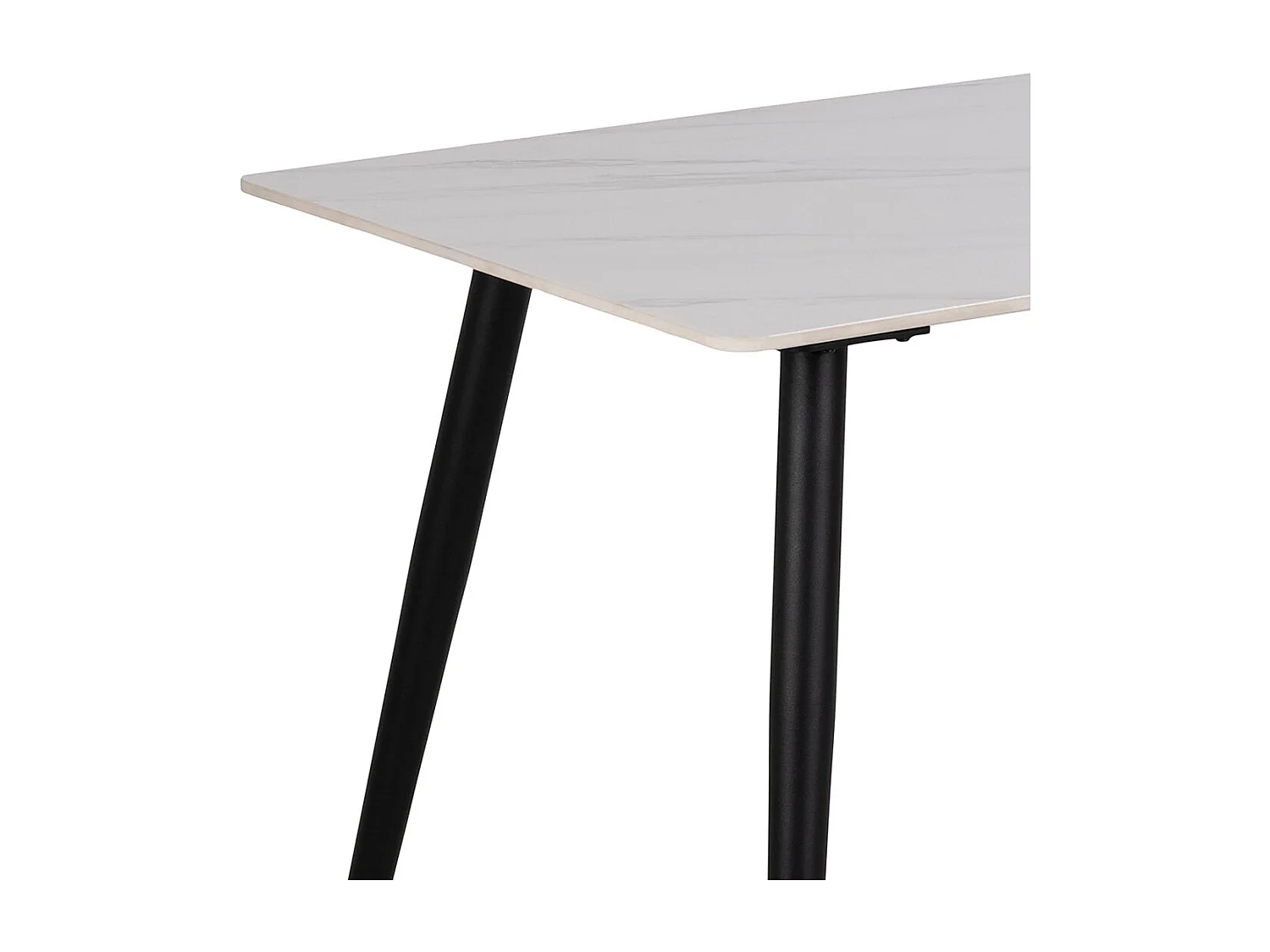 Wicklow Table de salle à manger blanche.