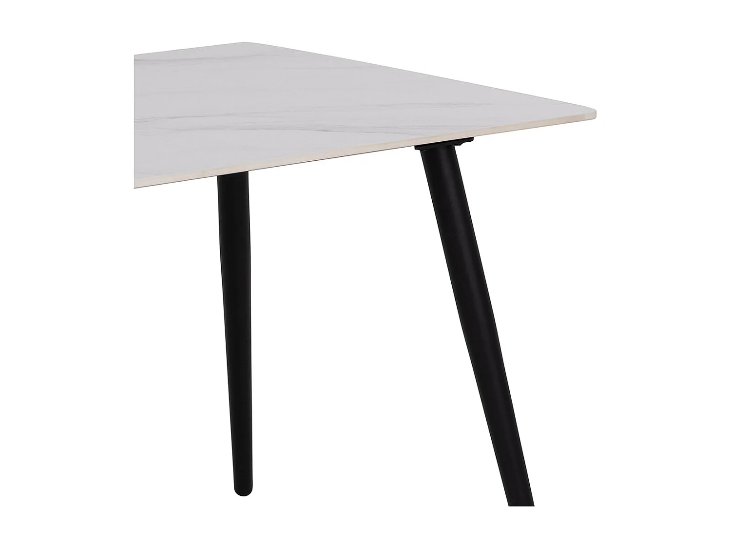 Wicklow Table de salle à manger blanche.