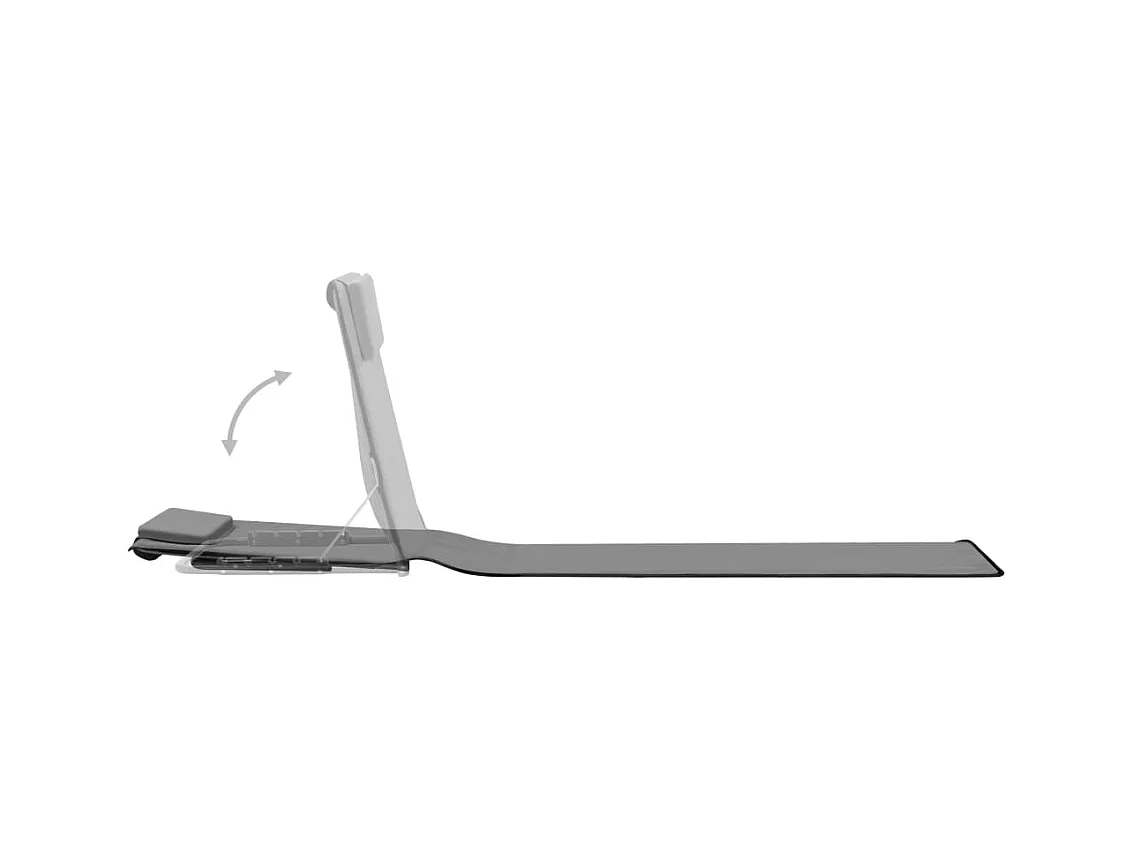 Tappetini da spiaggia per sdraio pieghevoli 2 pezzi in acciaio e tessuto grigio 02_0012183