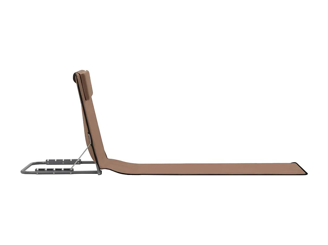 Tapis de plage chaise marron 160 x 53 x 47 cm 02_0012184